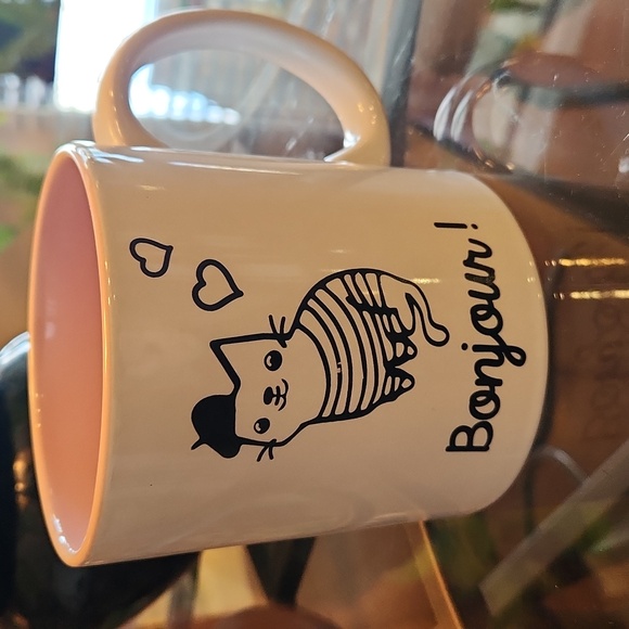 Bonjour Cat Mug - Picture 1 of 3